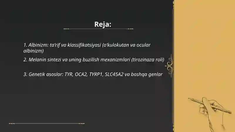 Albinizm. Etiopatogenezi, klinikasi, diagnostikasi, davolash va profilaktikasi 2