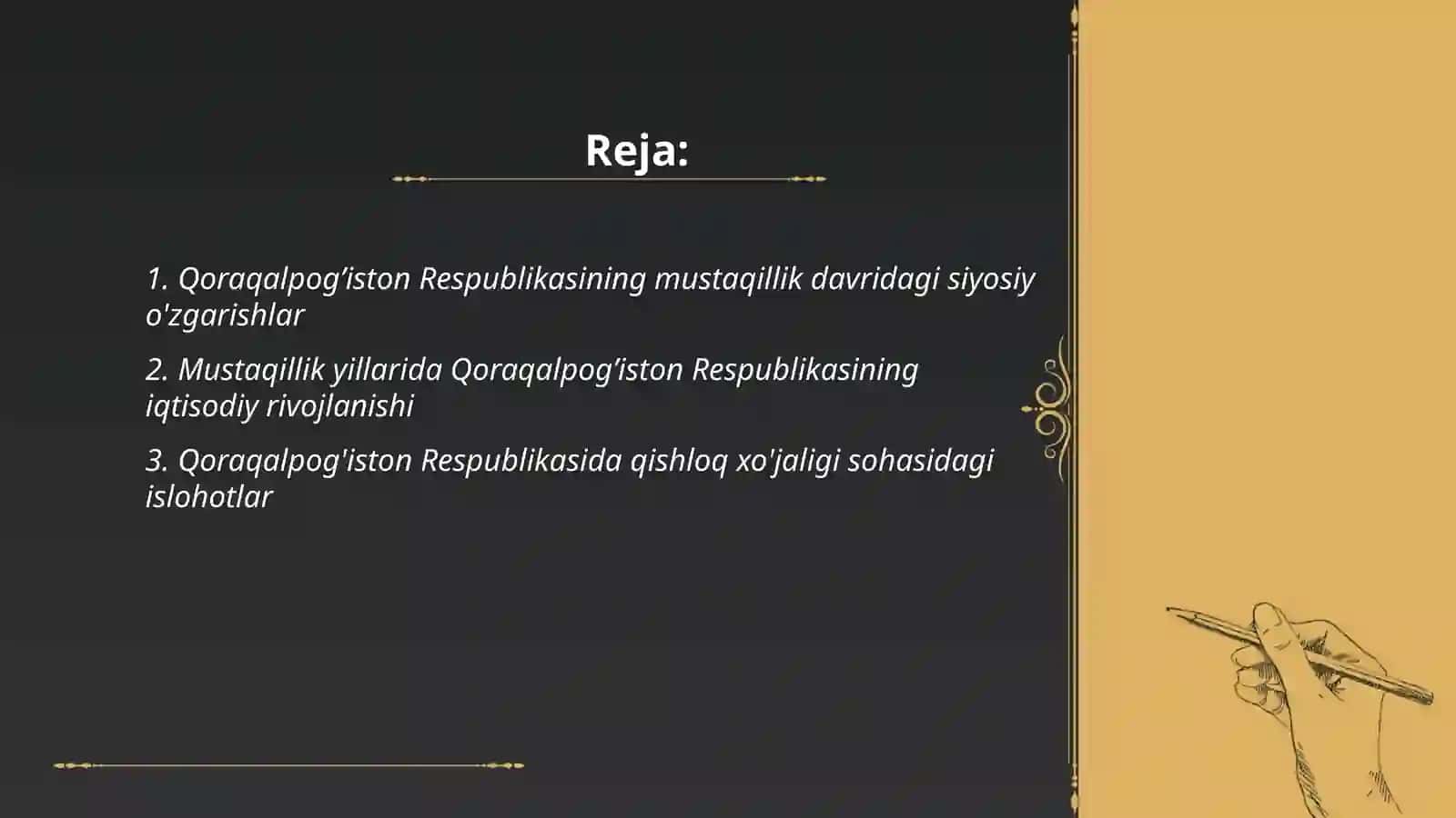 Qoraqalpog’iston Respublikasi Mustaqillik Yillarda 2