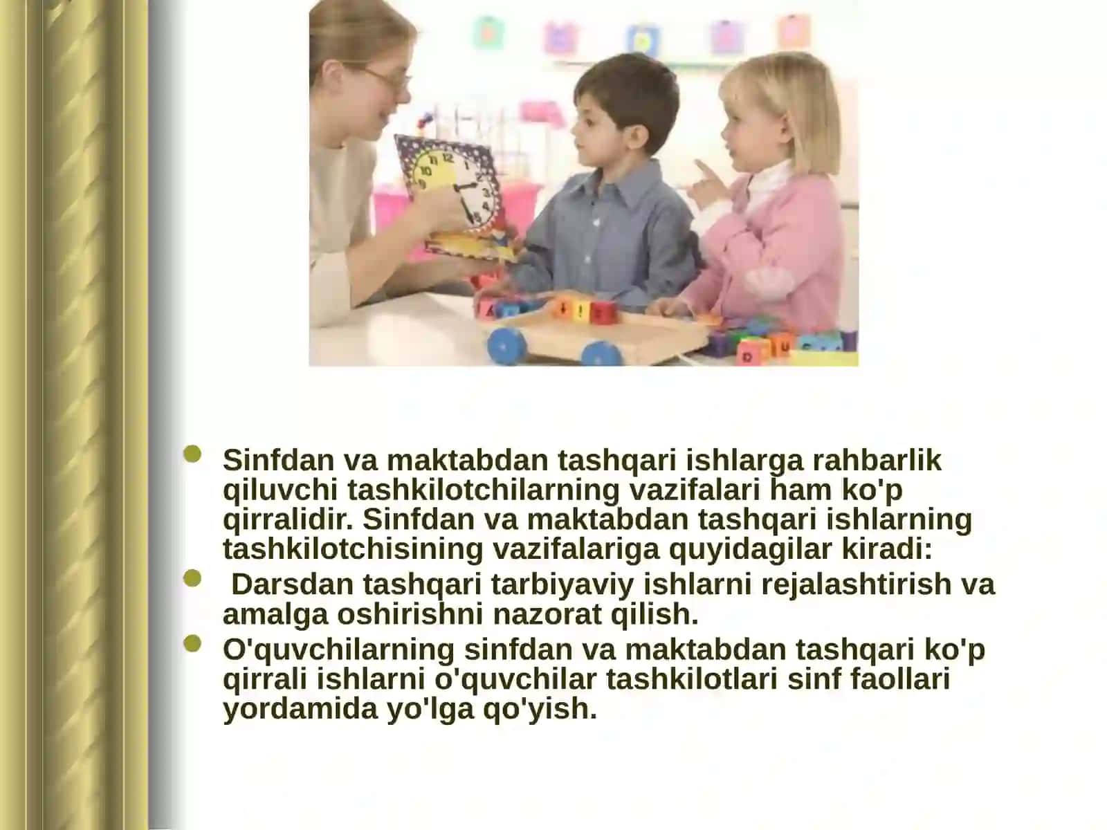 Tarbiyajarayonini amalga oshirish 2