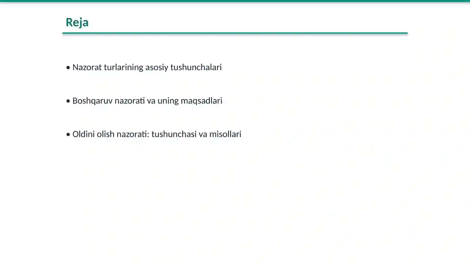 Boshqaruvda nazorat turlari 2