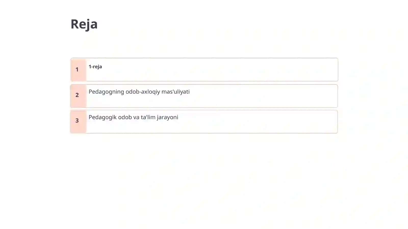 Pedagogik odob pedagogning momula odobi 2