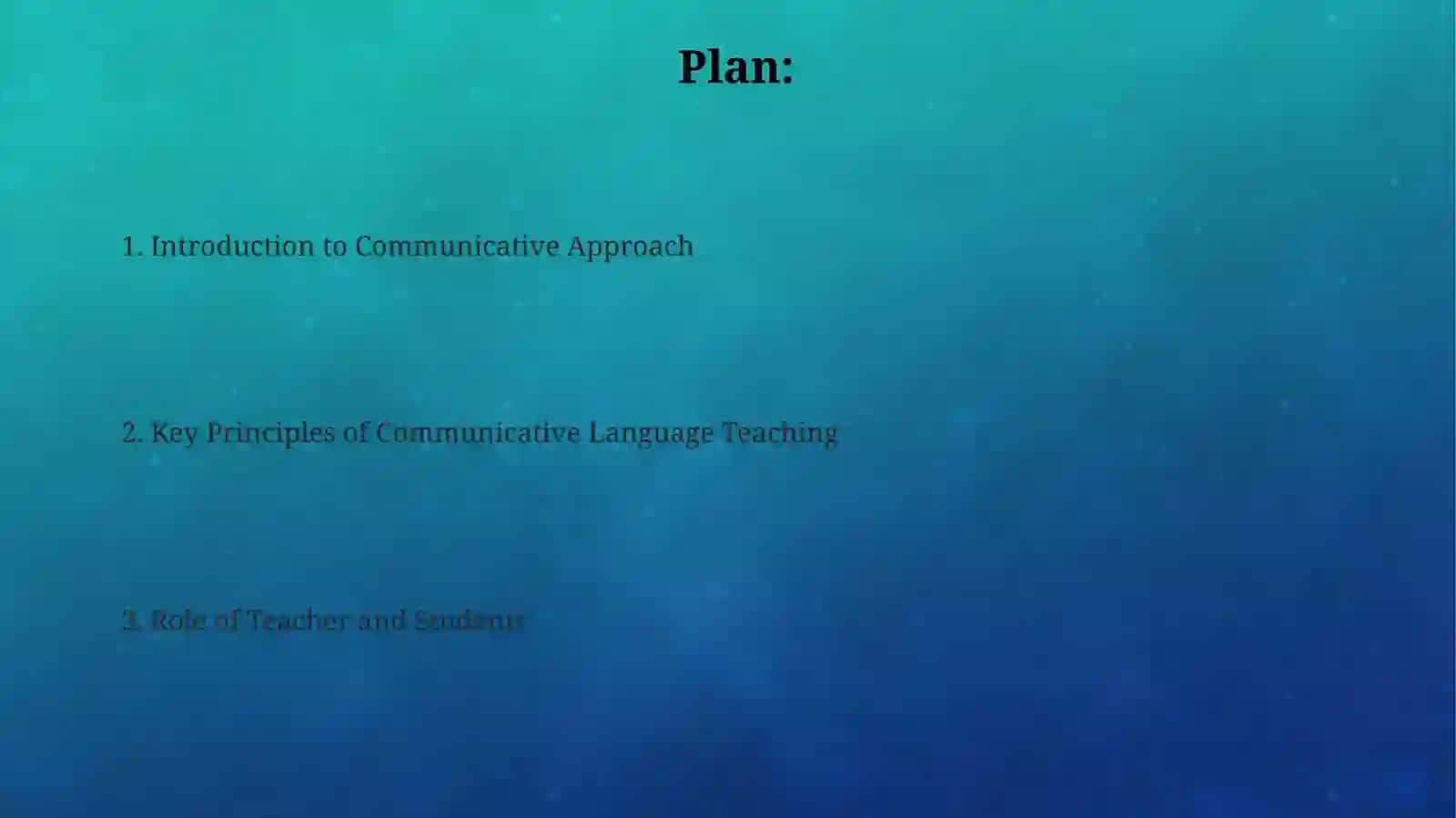 Communicative Approach 2