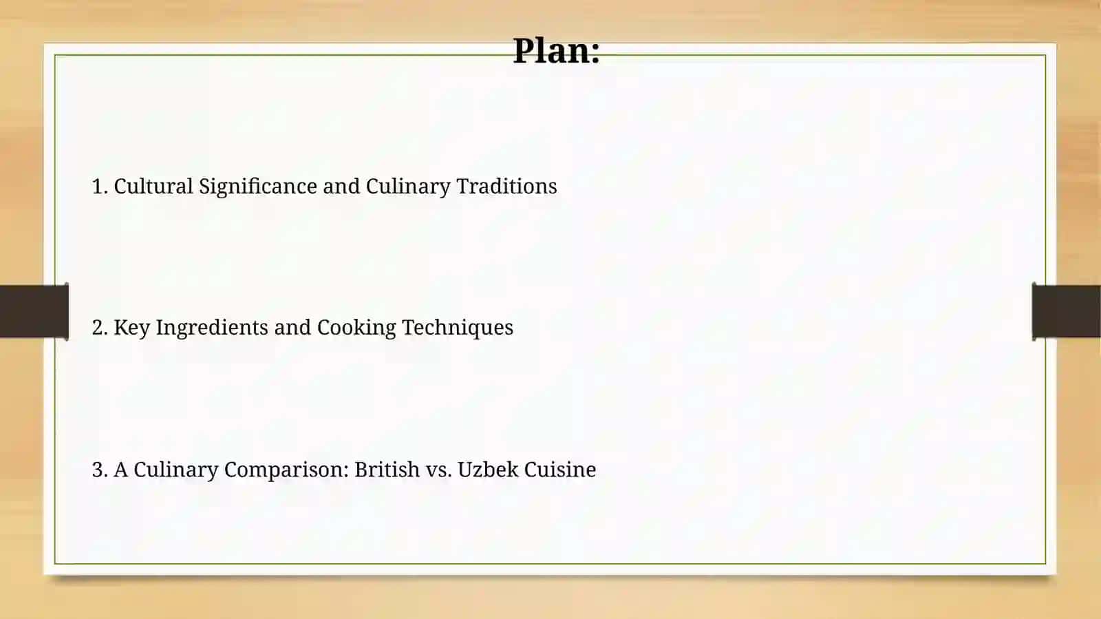 British and Uzbek national food 2
