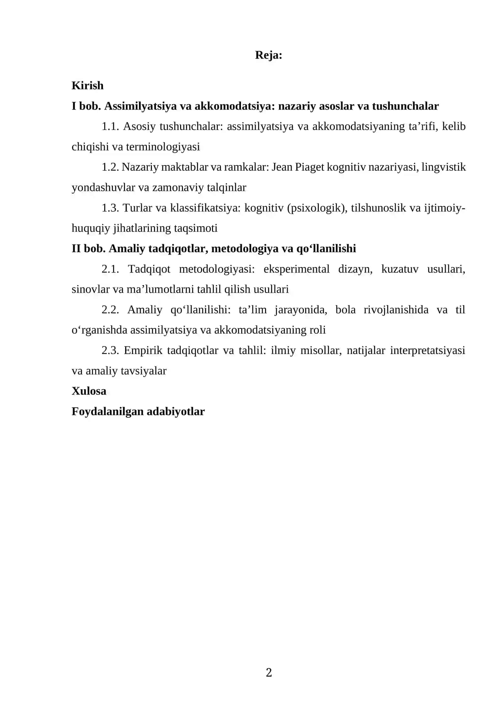 Assimilyatsiya va Akkomodatsiya Hodisalari 2
