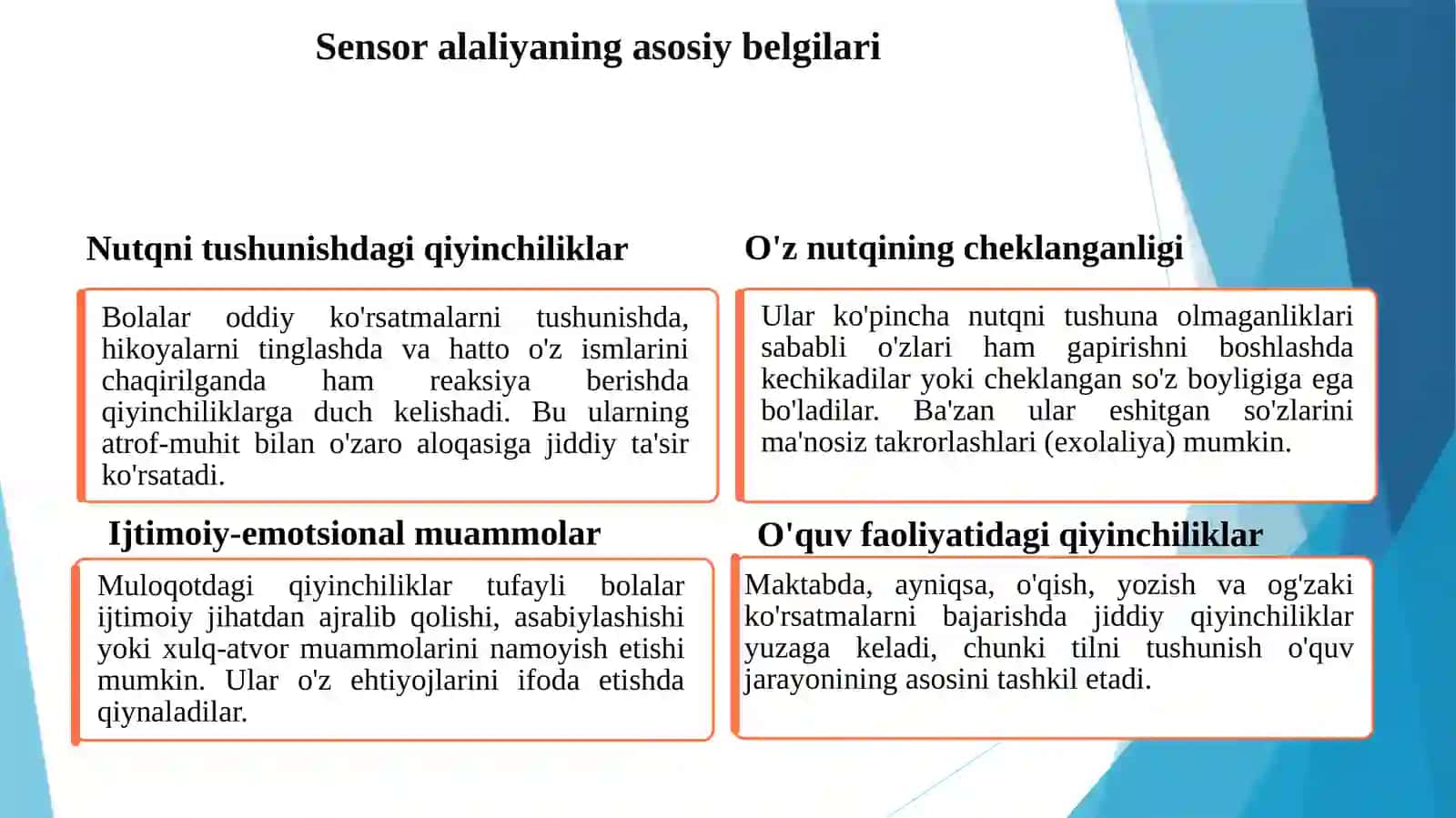 Sensoralaliyaningasosiybelgilari 2