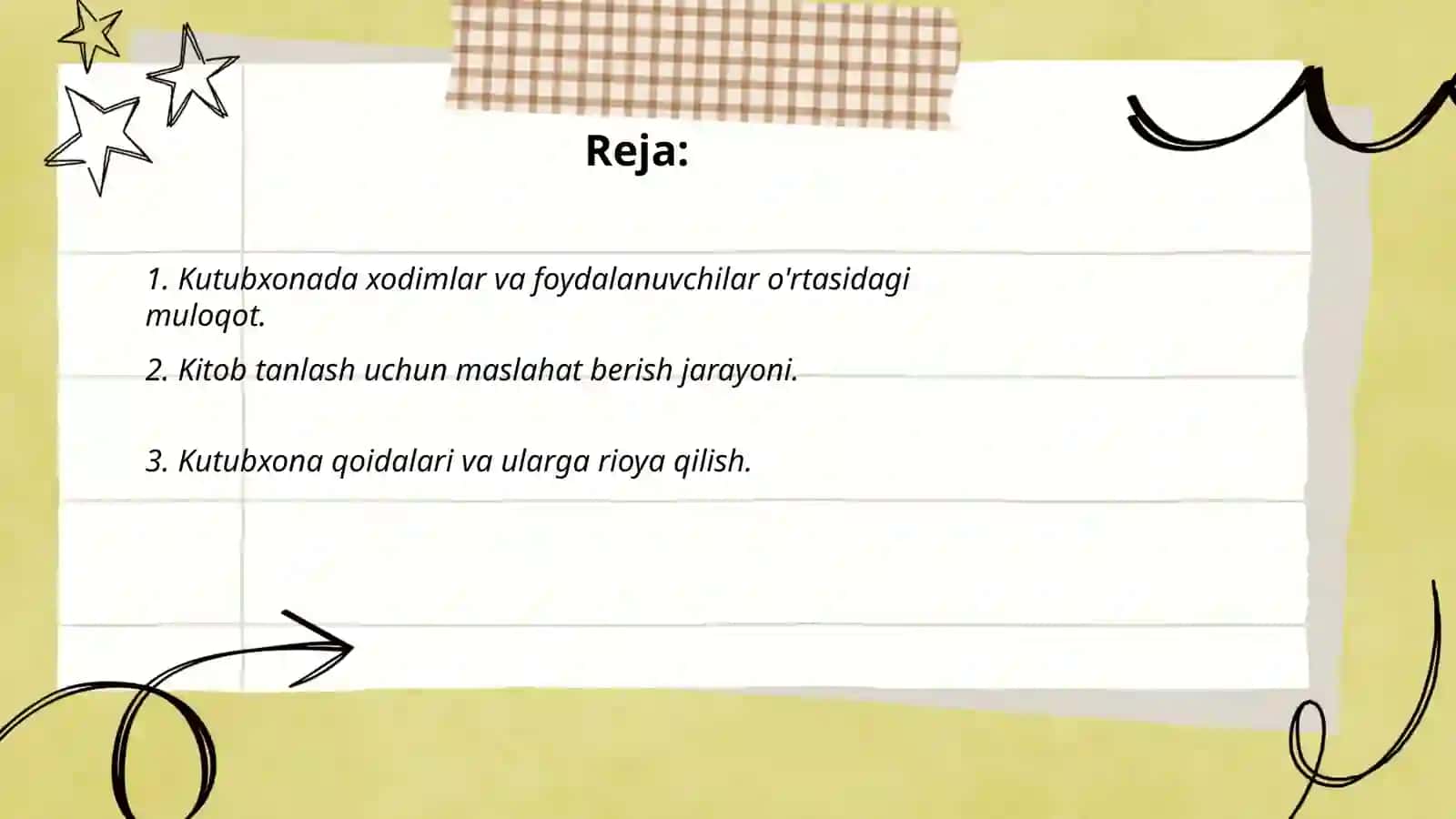 Kutubxona mulaqotining òziga xos xususiyatlari 2