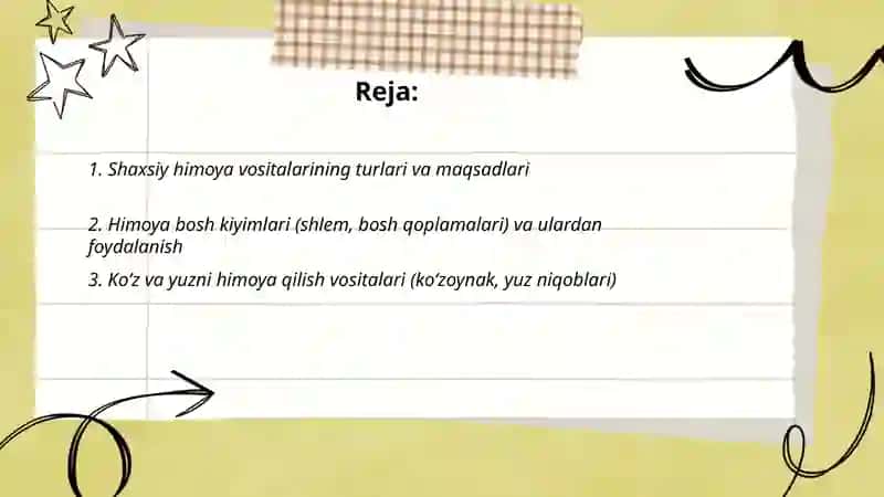 Shaxsiy himoya vositalari 2