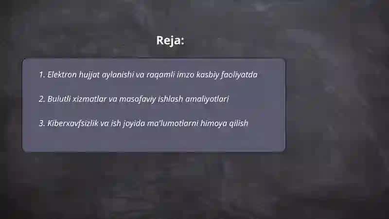 Zamonaviy axborot-kommunikatsiya texnologiyalari 2