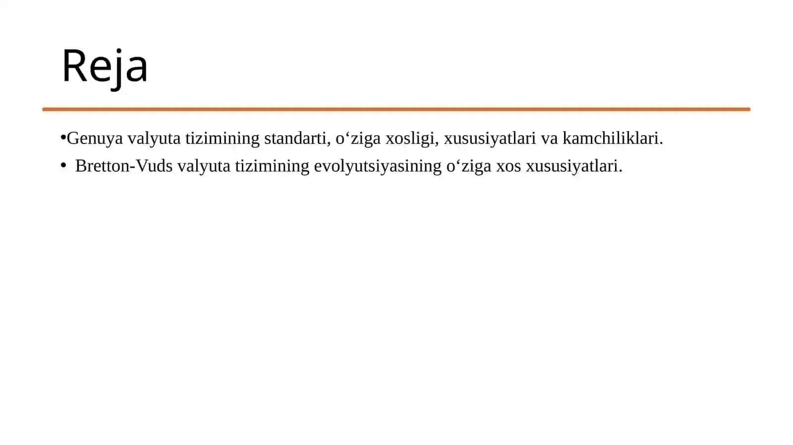Jahon valyuta tizimi evolyutsiyasi 2 qism 2