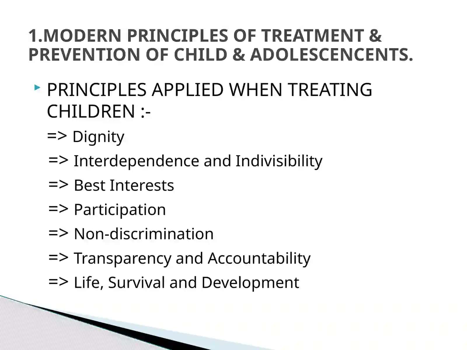 CHILDREN TREATMENT PRINCIPLES 2