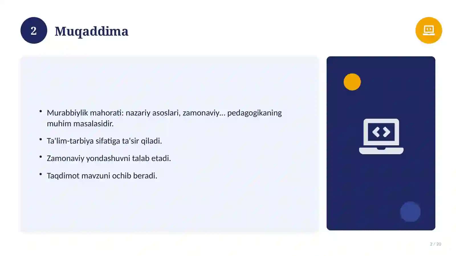 Murabbiylik mahorati: nazariy asoslari, zamonaviy yondashuvda 2