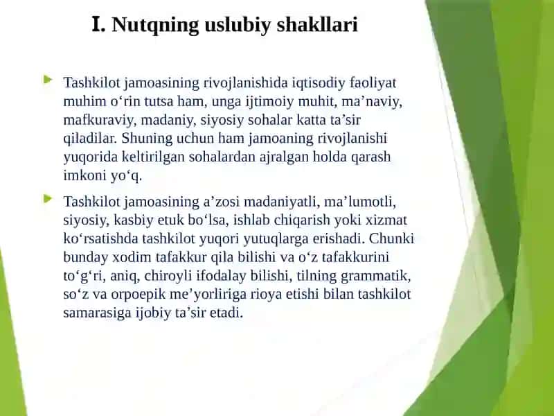 Nutqning uslubiy shakllari 2