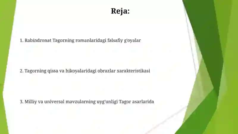 Rabindranat Tagor romanlari va hikoyalari tahlilii 2