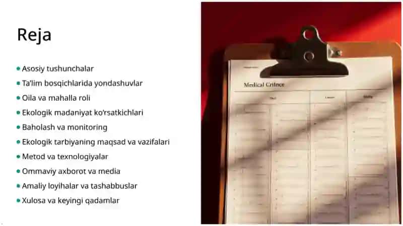 ekologiya tarbiya, ta'lim va madaniyat 2