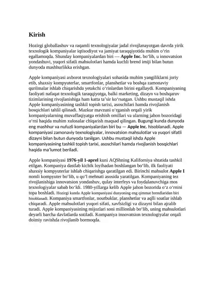 Apple kompaniyasi 2