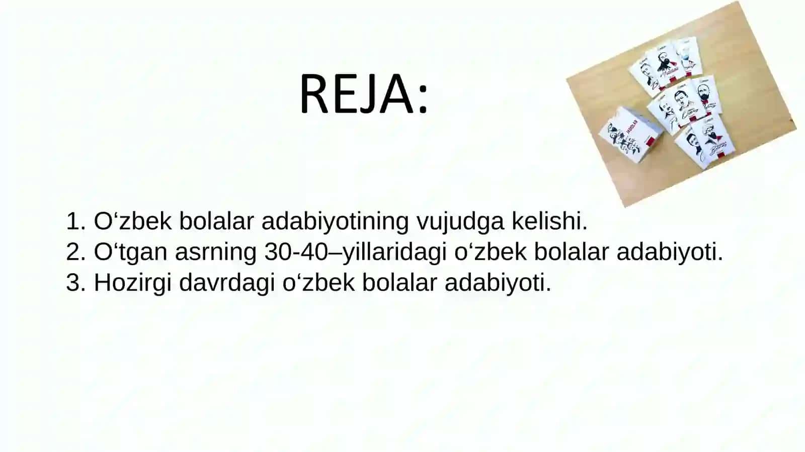 O'zbek bolalar adabiyoti (umumiy tahlil) 2