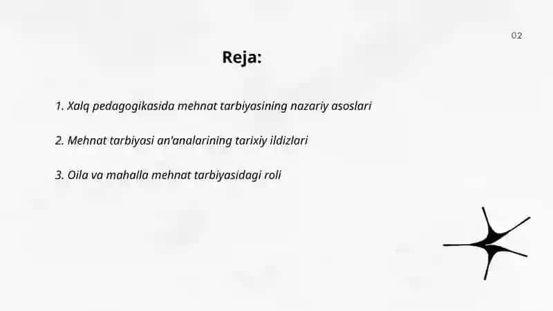 Xalq pedagogikasida mehnat tarbiyasi 2