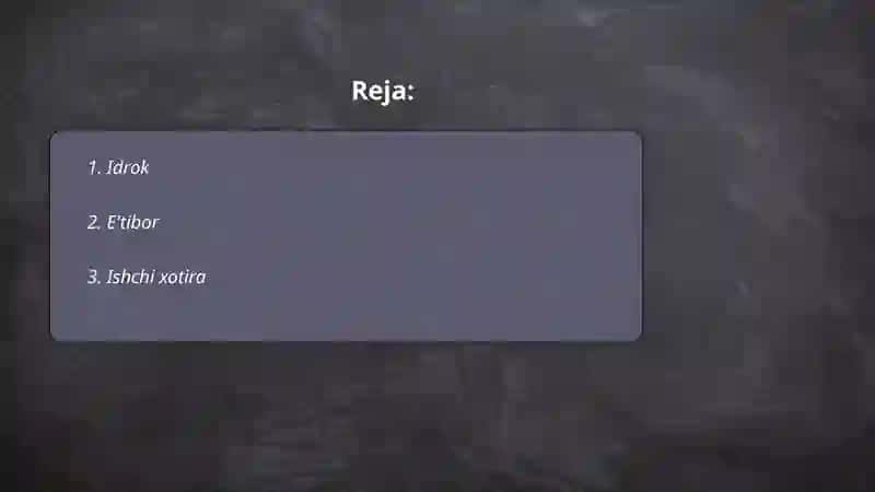Bilish jarayonlari 2