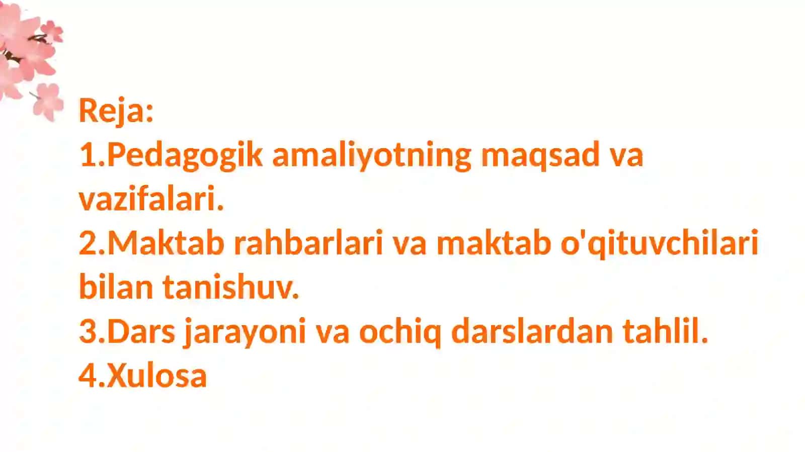 PEDAGOGIKAMALIYOT bo‘yicha taqdimoti 2