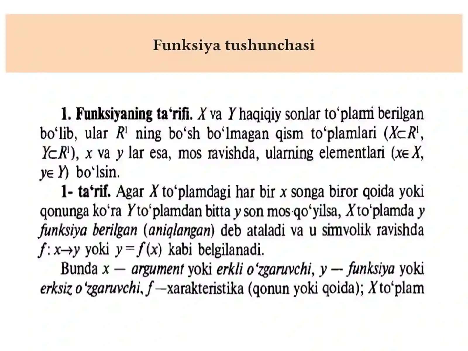 Sodda funksiyalar va ularning grafiklari 2