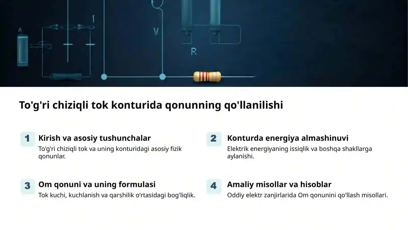 Bio Savar-Laplas qonuni va tok konturlari 2