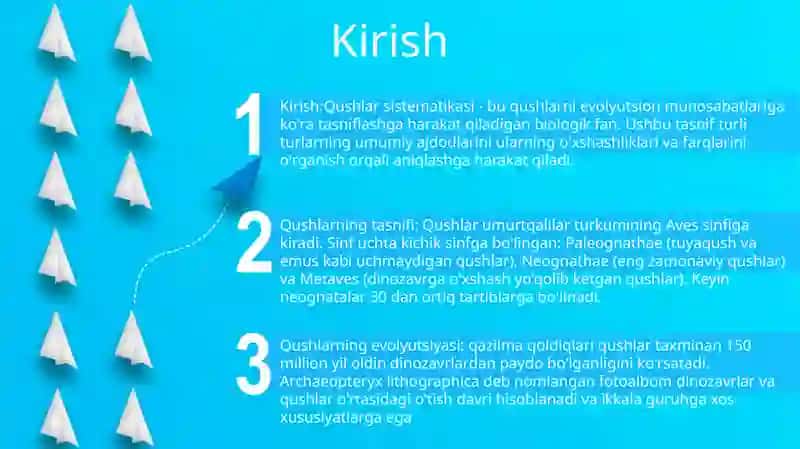 Qushlar Sistematikasi 2