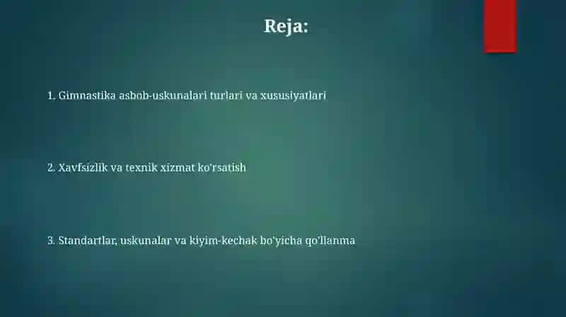 Gimnastikachi hozlar va anjomlari 2