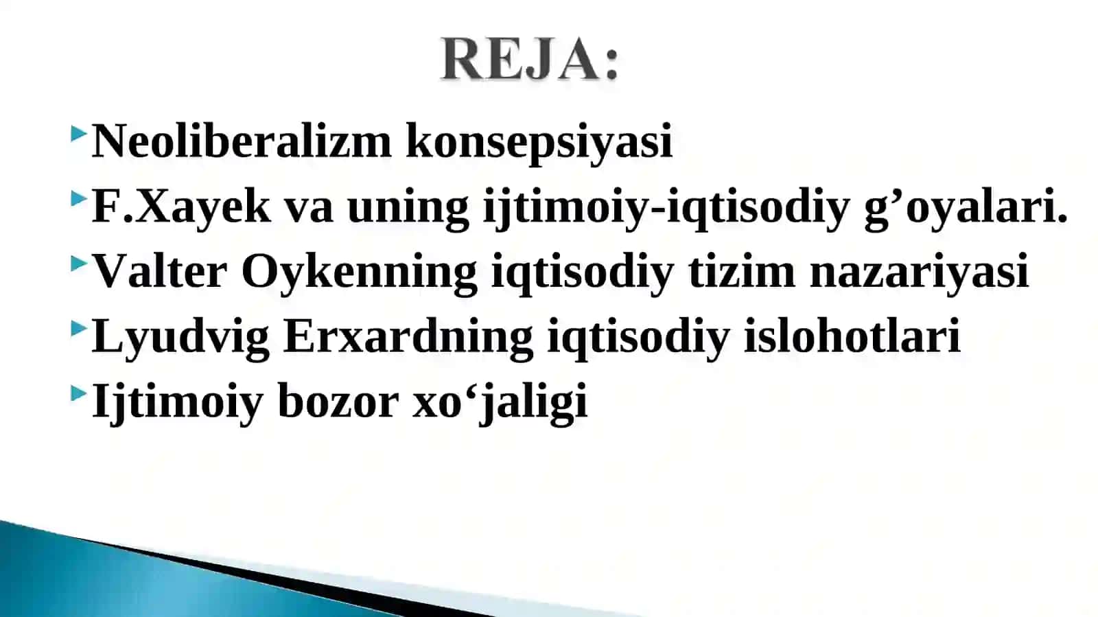 NEOLIBERALIZM VA IJTIMOIY BOZOR XO‘JALIGI 2
