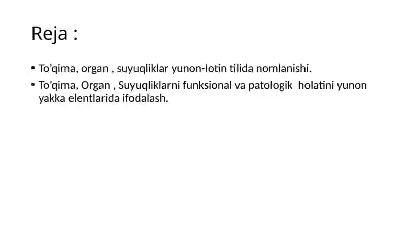 Yunon-lotin dubletlari To'qimalar  suyuqliklar 2