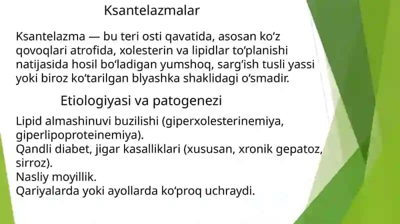 Ksantalezma, Gigroma, Lipomalar 2