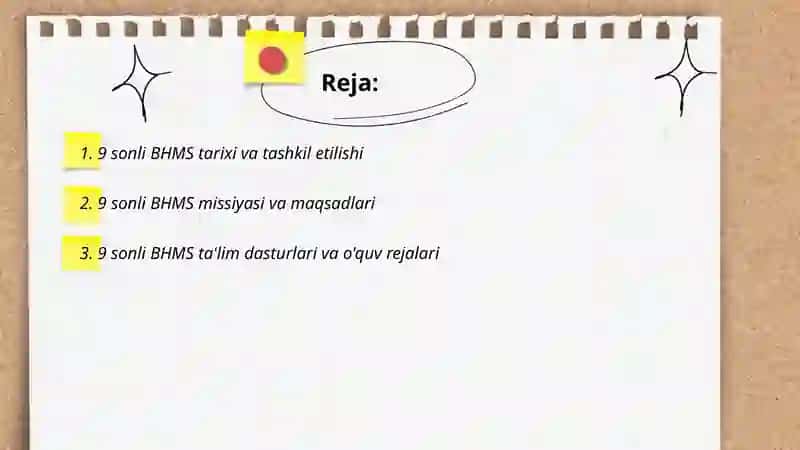 9 sonli BHMS 2