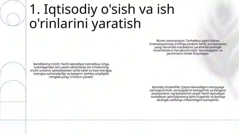 Amerika Yashil Iqtisodiyoti 2