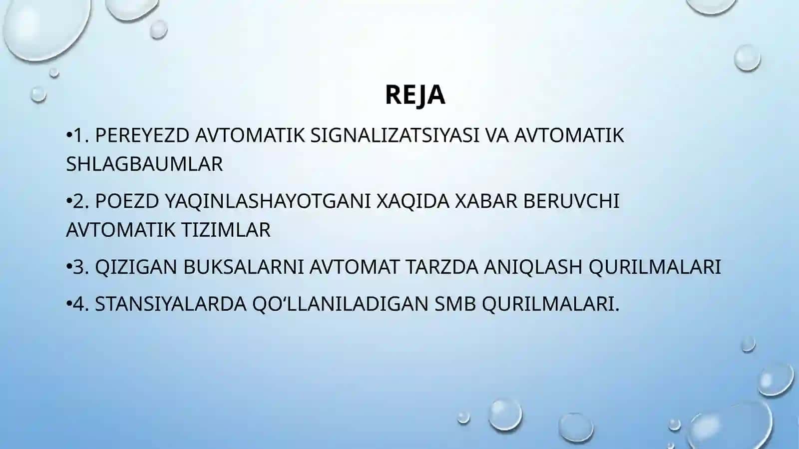 PEREYEZD AVTOMATIK SIGNALIZATSIYASI VA AVTOMATIK SHLAGBAUMLAR 2
