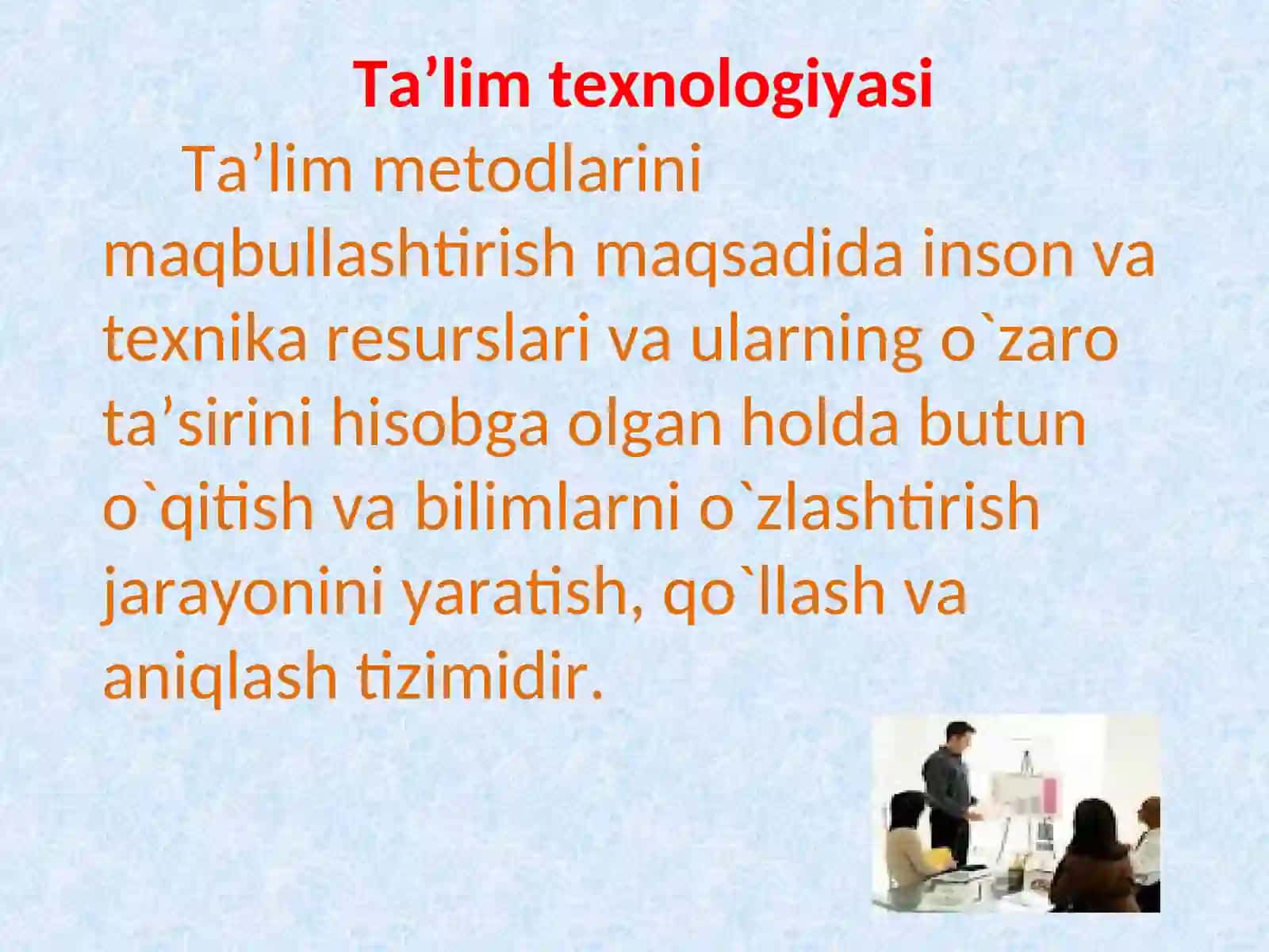 O'qituvchi shaxsiga qo'yiladigan talablar 2