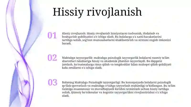 Bolaning Maktabga Psixologik Tayyorgarligi 2