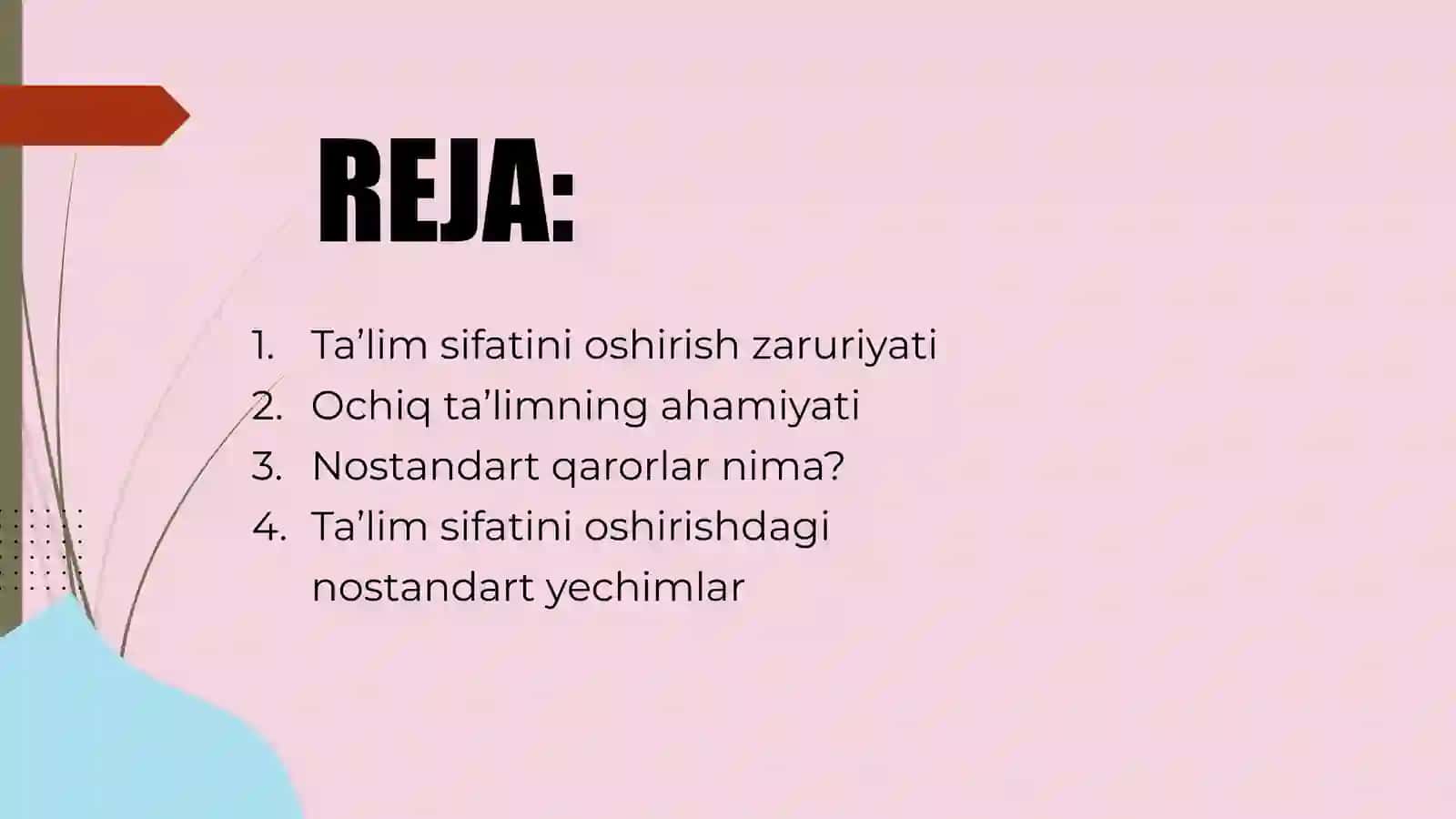 Ta'lim sifatini oshirish 2