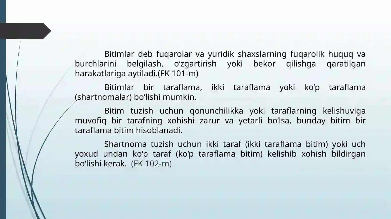Bitimlar: Tushunchasi va Turlari 2
