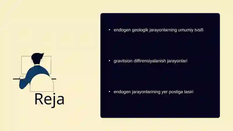 Endogen geologik jarayonlar ularni energiya manbaiga bolinishi 2