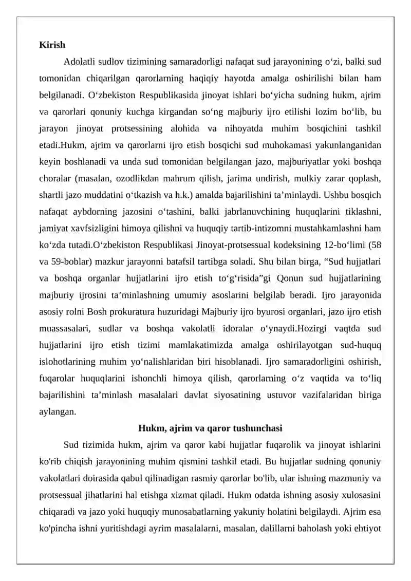 Hukm, ajrim va qarorlarni ijro etish 2