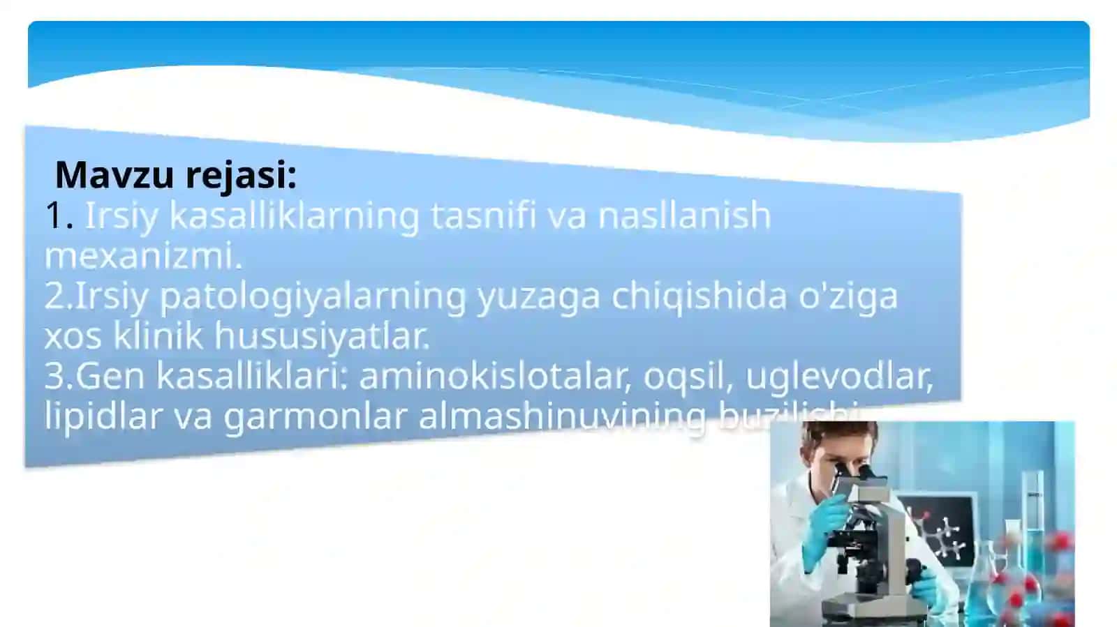 Irsiy kasalliklar tasnifi 2