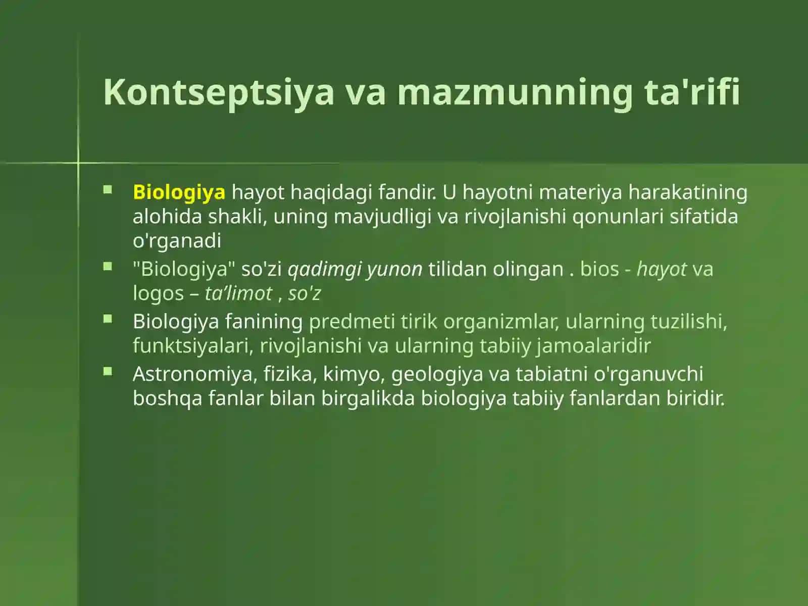 Tibbiy biologiya(fanga kirish) 2