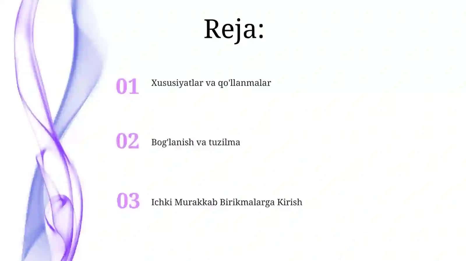 Ichki kompleks birikmalar 2
