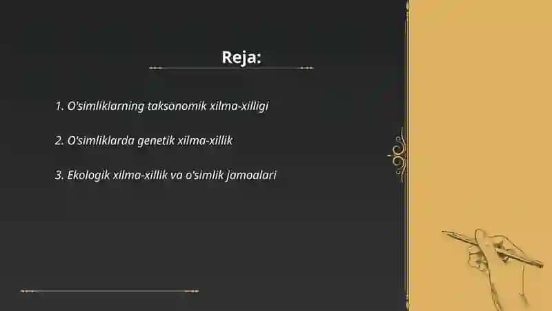 O'simliklar olamining xilma-xilligi 2