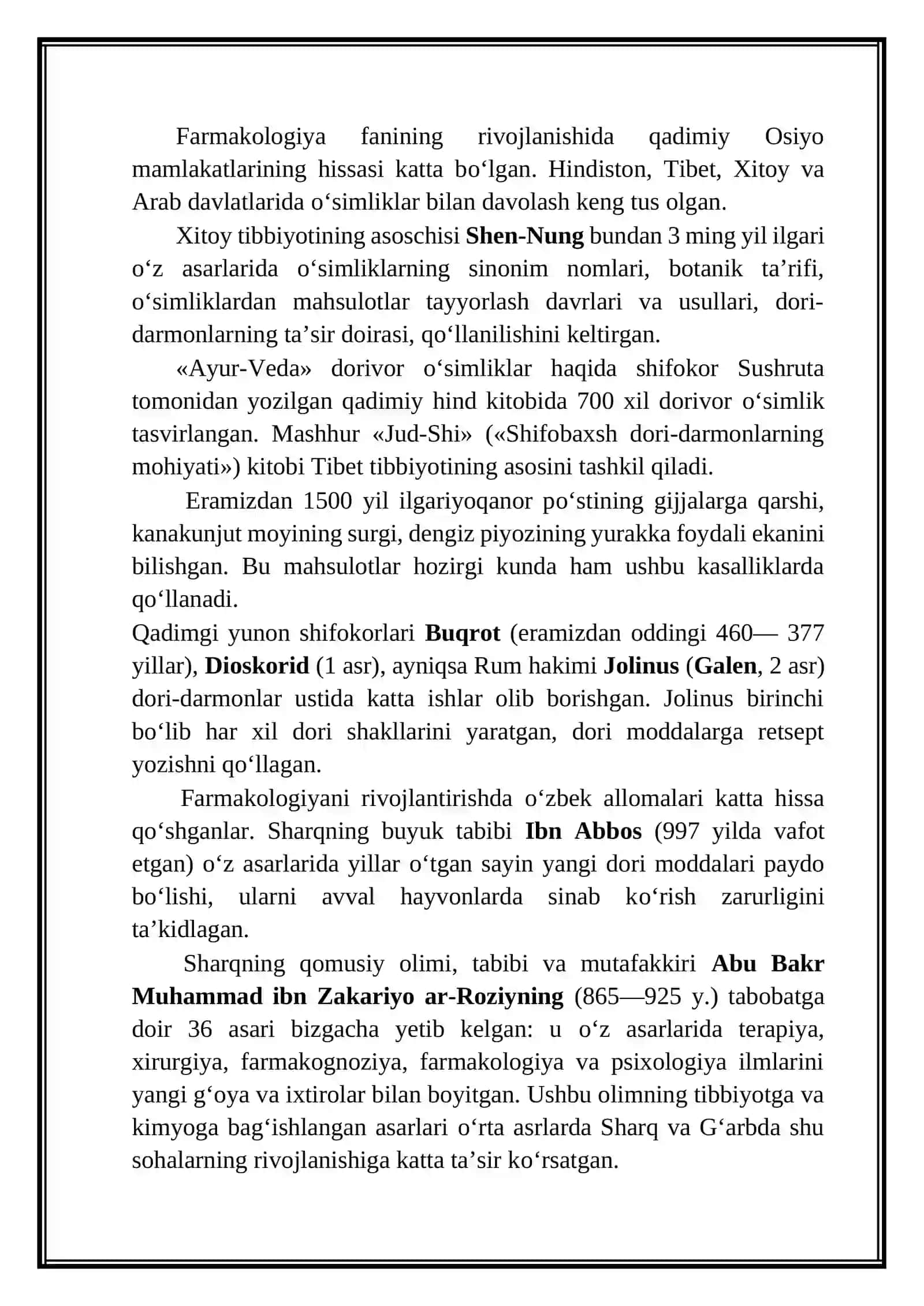 Farmakologiya Fanining Mazmuni 2