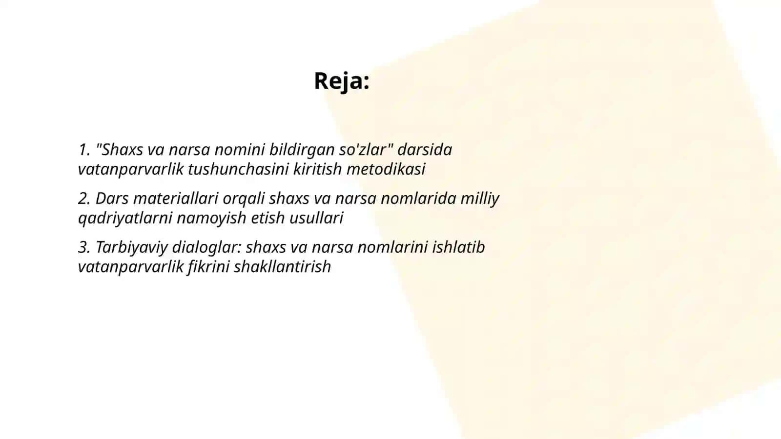 Shaxs va narsa nomini bildirgan so'zlar 2