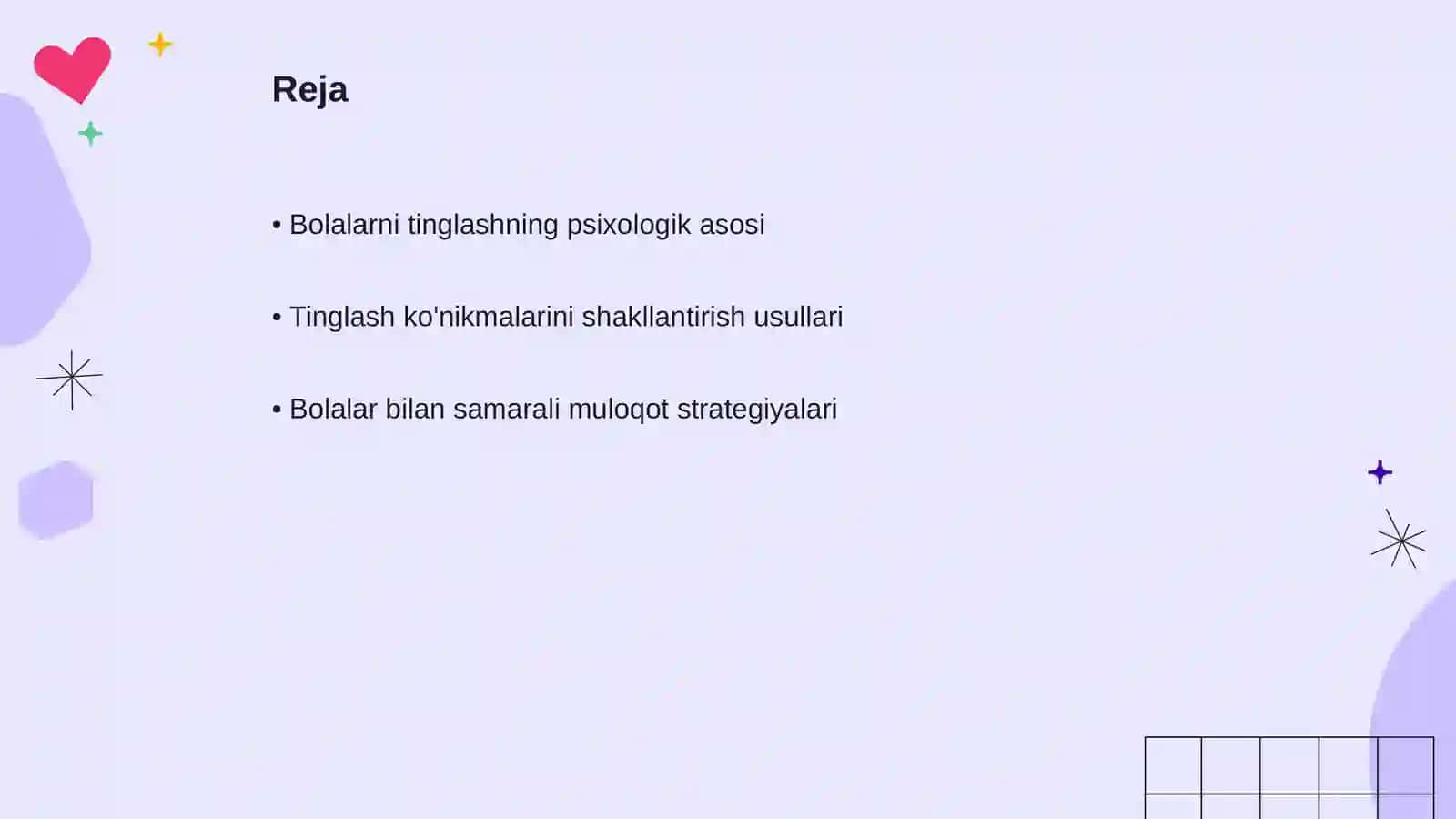 Bolalarni tinglashga o'rgatish 2