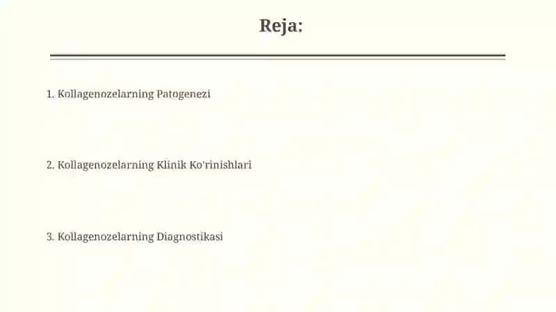 Kollagenozlar patogenezi va diagnostikasi 2