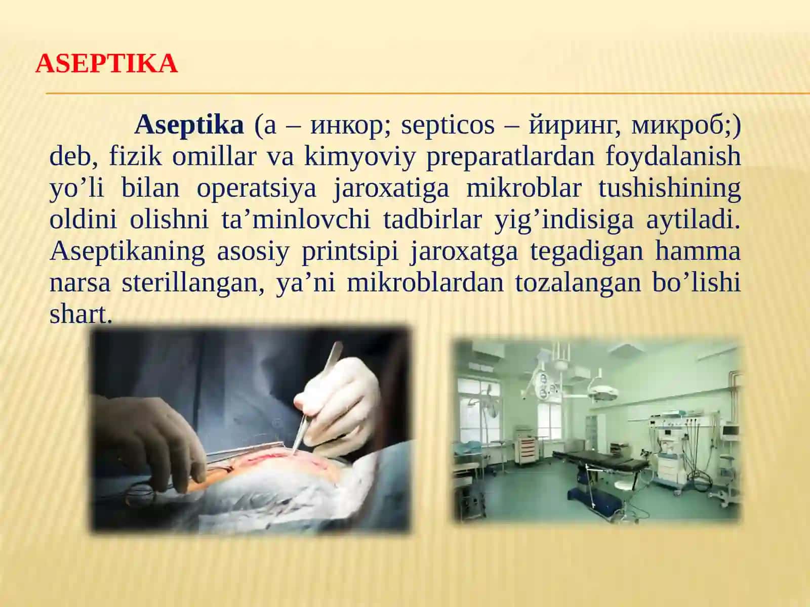 АNTISЕPTIKА VА АSЕPTIKА АSОSLАRI 2