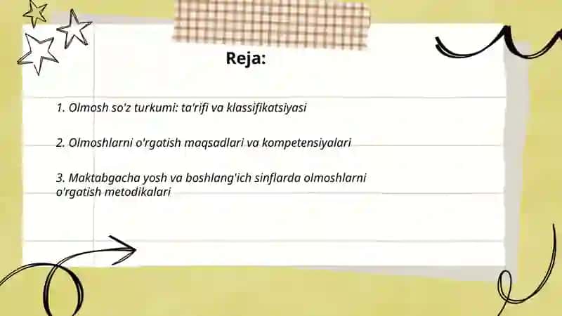 Olmosh so'z turkumini o'rgatish metodikasi 2
