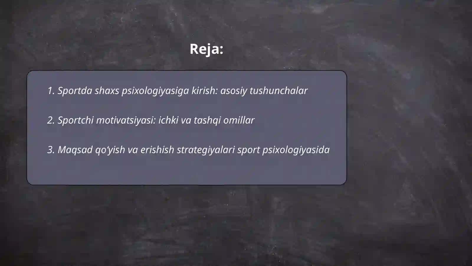 Sportda shaxs psixologiyasi 2